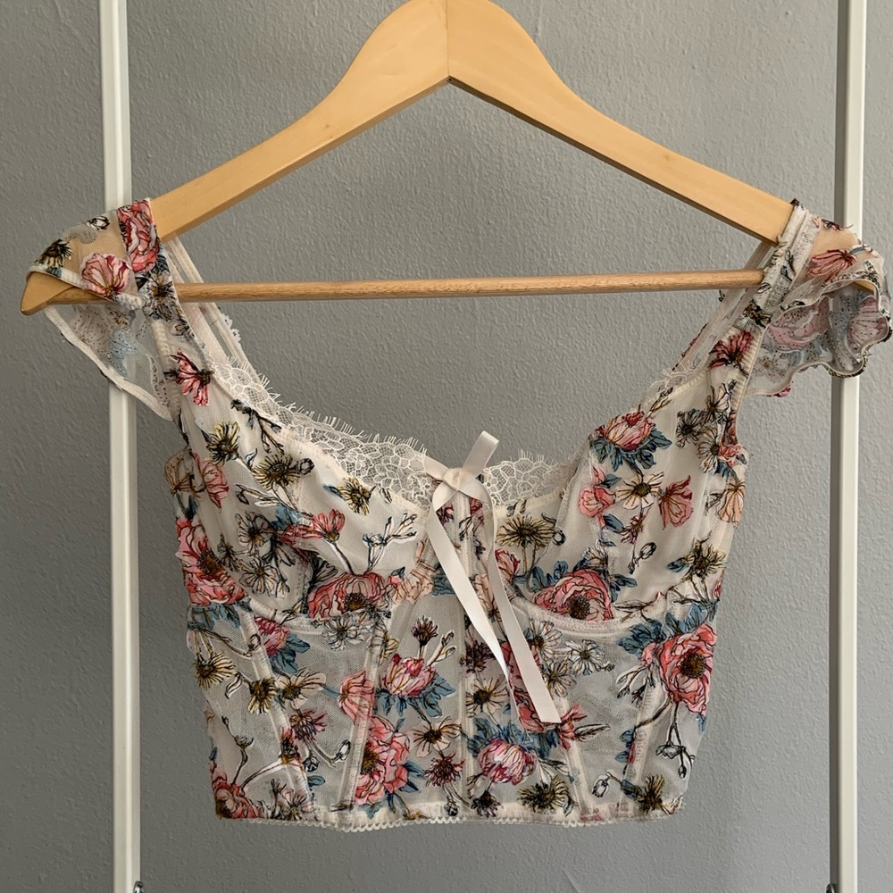 Victoria’s Secret Floral Embroidered Bustier